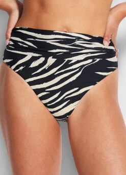 Skin Deep Roll Top Rio - Black -Seafolly Sales Store 40665 940 Black 2