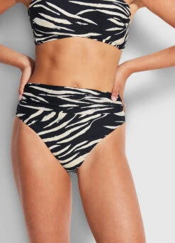 Skin Deep Roll Top Rio - Black -Seafolly Sales Store 40665 940 Black 3