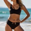 Belize Wide Side Retro - Black -Seafolly Sales Store 40679 927 Black 1