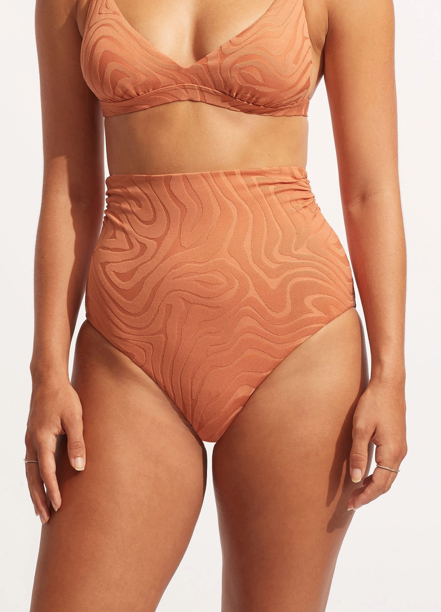 Second Wave High Waist Pant - Copper Tan 6 Second Wave High Waist Pant - Copper Tan - Image 4