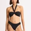 Seafolly Collective High Leg Ruched Side Bikini Bottom - Black -Seafolly Sales Store 40726 942 Black 3