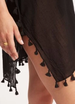 Amnesia Kaftan - Black -Seafolly Sales Store 52162 Black 5