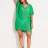Amnesia Kaftan - Green -Seafolly Sales Store 52162 Green 1