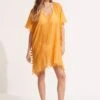 Amnesia Kaftan - Rockmelon -Seafolly Sales Store 52162 Rockmelon 3