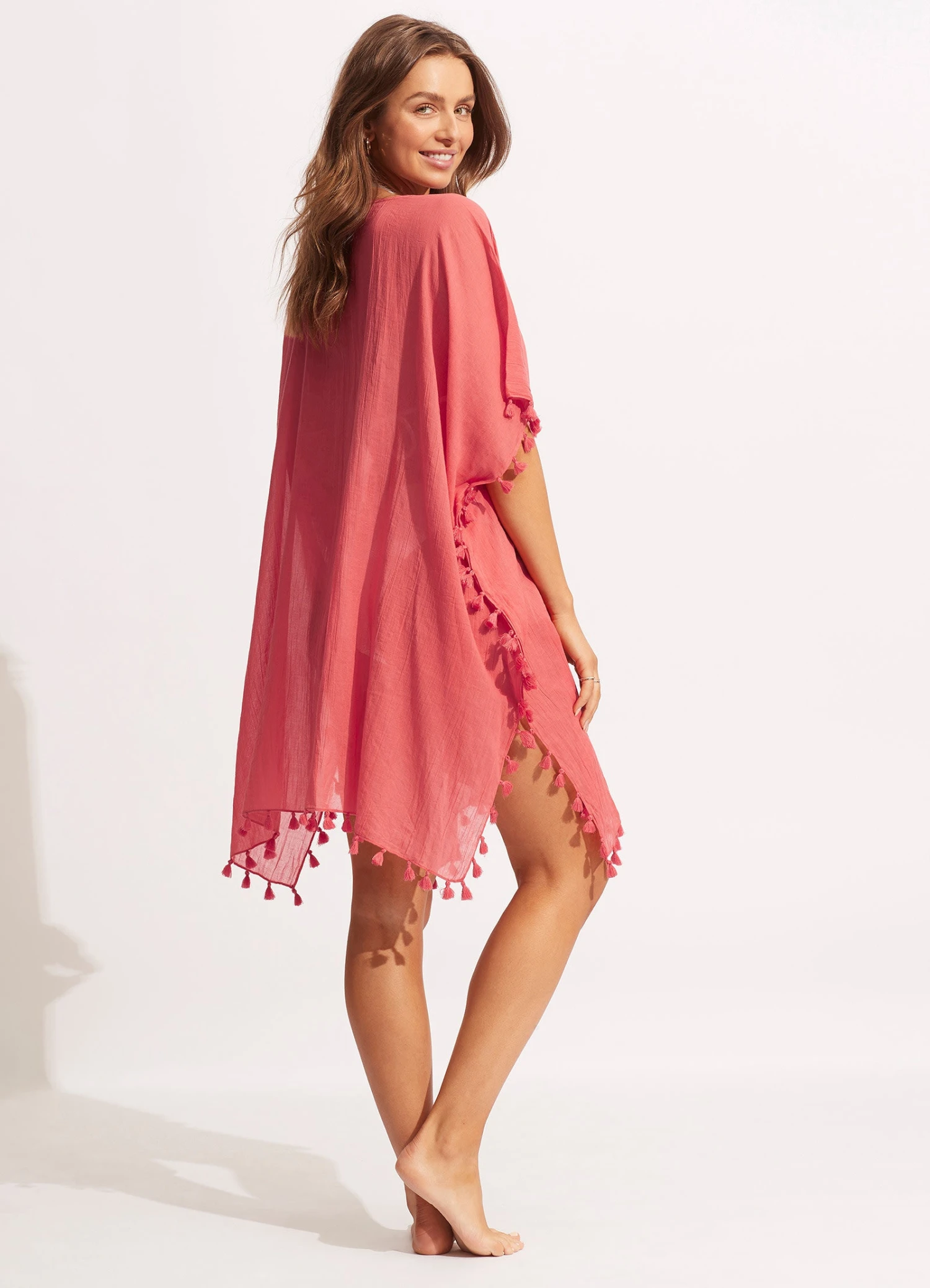 Amnesia Kaftan - Sun Kissed Coral 5 Amnesia Kaftan - Sun Kissed Coral - Image 3