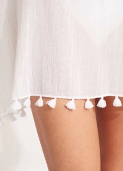 Amnesia Kaftan - White -Seafolly Sales Store 52162 White 4