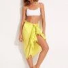 Cotton Gauze Sarong - Celery -Seafolly Sales Store 52965 SG Celery 1