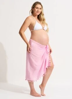 Cotton Gauze Sarong - Parfait Pink -Seafolly Sales Store 52965 SG PArfaitPink 1