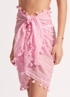 Cotton Gauze Sarong - Parfait Pink -Seafolly Sales Store 52965 SG ParfaitPnk 6