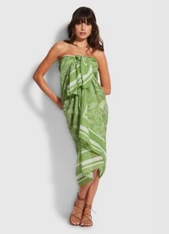 Folklore Pareo - Green Tea -Seafolly Sales Store 54602 SG Green 20Tea 3