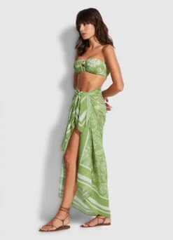 Folklore Pareo - Green Tea -Seafolly Sales Store 54602 SG Green 20Tea 5