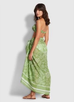 Folklore Pareo - Green Tea -Seafolly Sales Store 54602 SG Green 20Tea 6