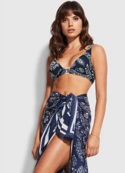 Folklore Pareo - True Navy -Seafolly Sales Store 54602 SG True 20Navy 2 2def20dc 1988 47fa b597 0f59b5abb759