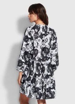 Summer Of Love Tiered Dress - Black -Seafolly Sales Store 54613 DR Black 4