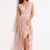 Textured Gingham Maxi Dress - Lilac -Seafolly Sales Store 54678 DR Lilac 1