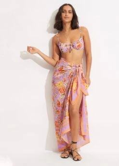 Paradise Garden Pareo - Lilac -Seafolly Sales Store 54733 SG Lilac 4