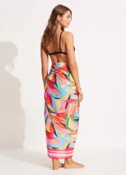 Tropfest Pareo - Aquamarine 13 Tropfest Pareo - Aquamarine -Seafolly Sales Store 54744 SG Aquamarine 4